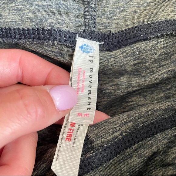 Free People Movement Infinity Leggings in Heather Khaki Green Medium - Picture 14 of 15